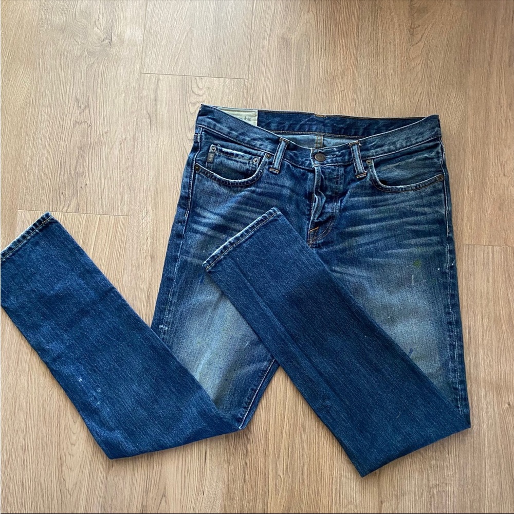 Abercrombie and Fitch Paint Splatter Jeans